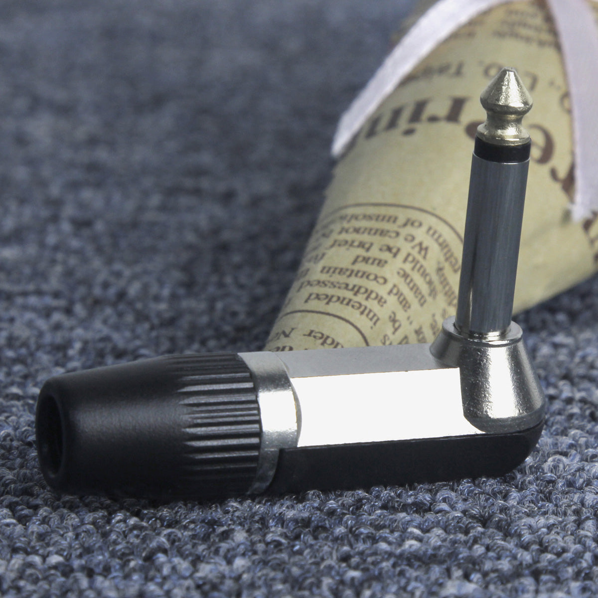 FLEOR 1/4" 6.35mm Jack Right Angle Male Mono Guitar Jack Plug Connector L-Shape