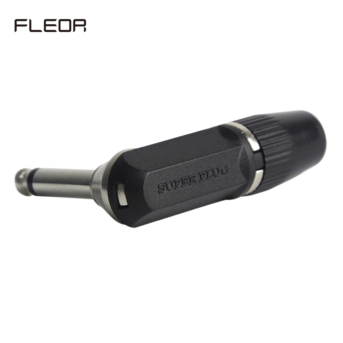 FLEOR 1/4" 6.35mm Jack Right Angle Male Mono Guitar Jack Plug Connector L-Shape