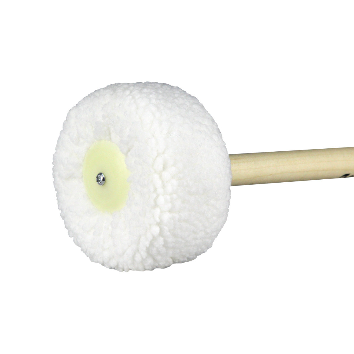 FLEOR Gong Mallet with Wool Head, Wooden Core, Ivory