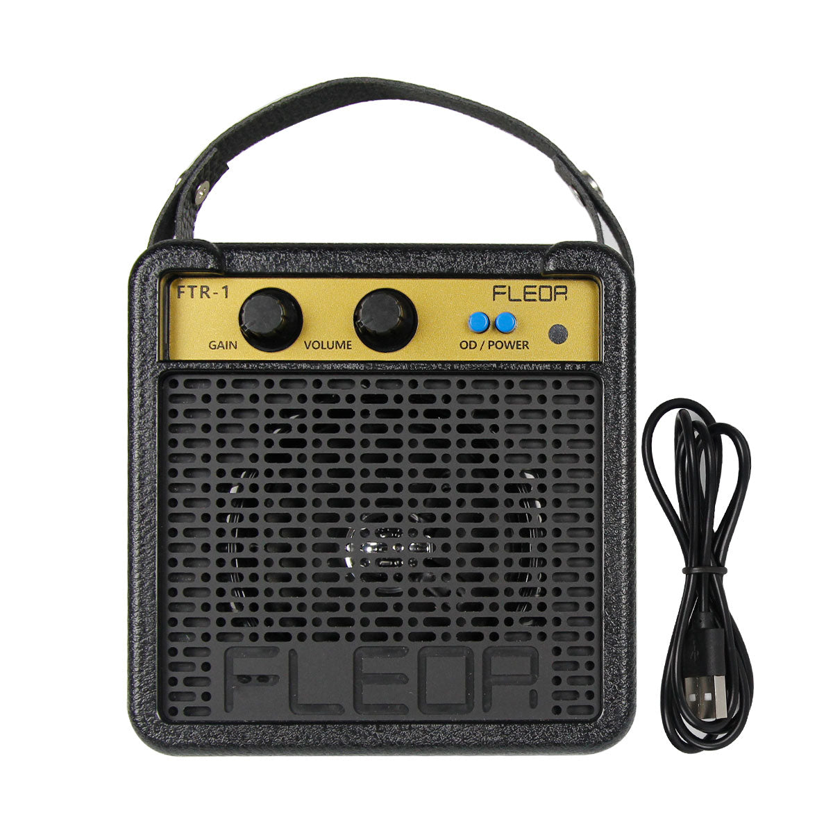 FLEOR FTR-1 Mini 5W Electric Guitar Amplifier Portable Rechargeable Speaker Amp Overdrive