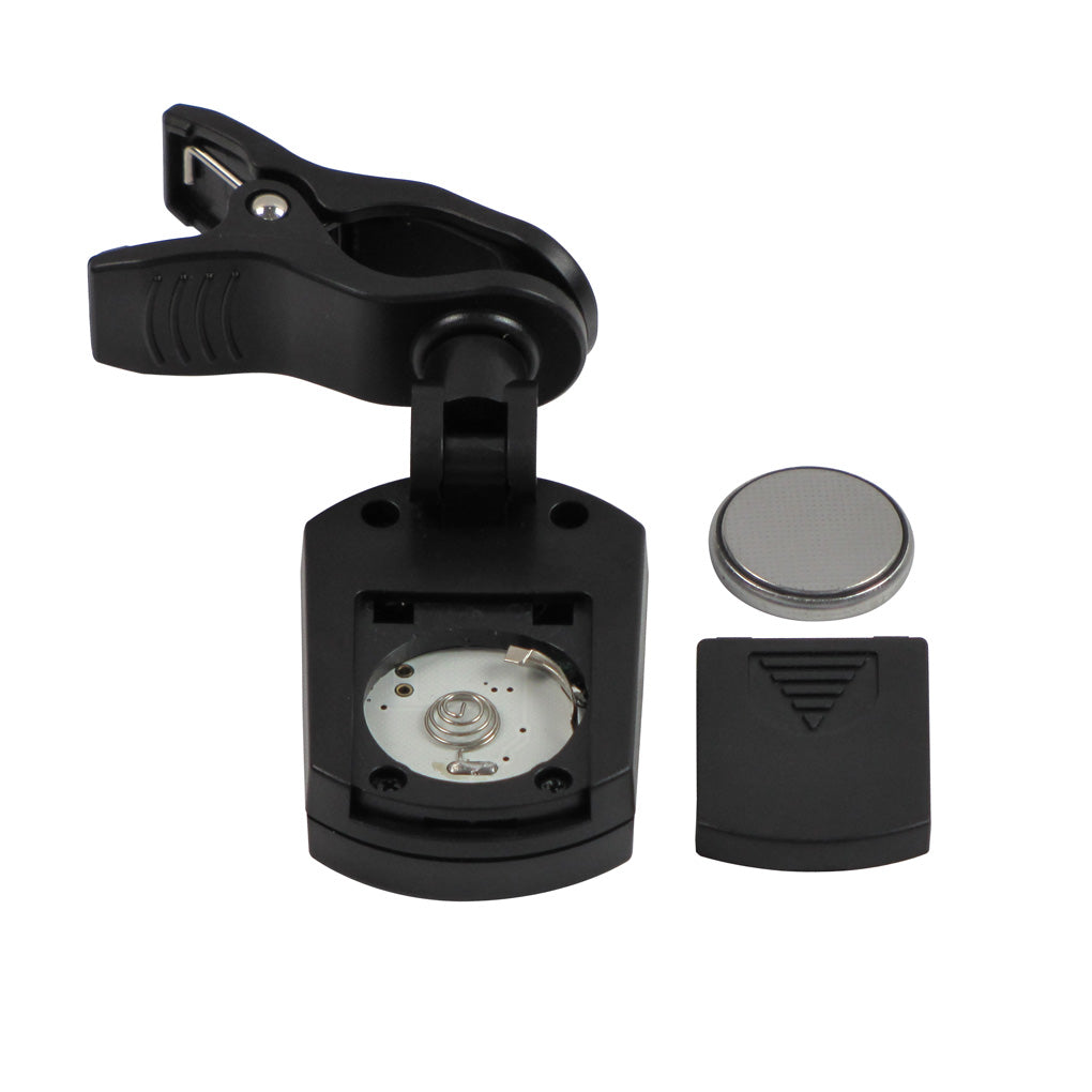 FLEOR Mini Clip-On Digital Tuner – Chromatic LCD Tuner for Guitar, Bass, Ukulele & Violin