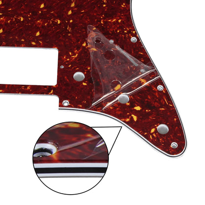 FLEOR Electric Guitar Pickguard HH Scratch Plate with Screws for Strat Guitar