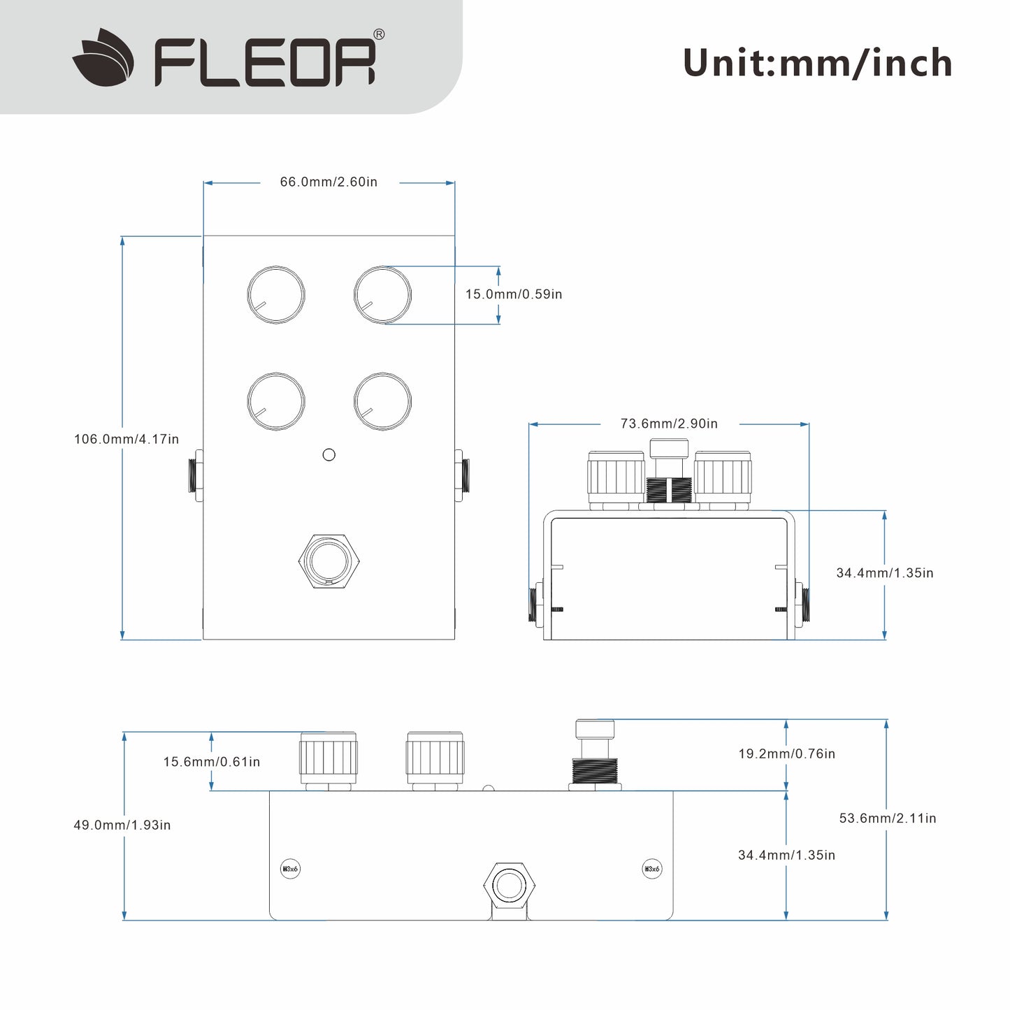 FLEOR FAP-CH Analog-Voiced Chorus Pedal