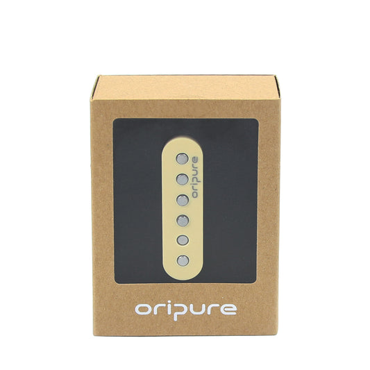 OriPure TSF558 Yellow  Vintage Alnico 5 Staggered Single Coil Neck Pickups for ST Guitar