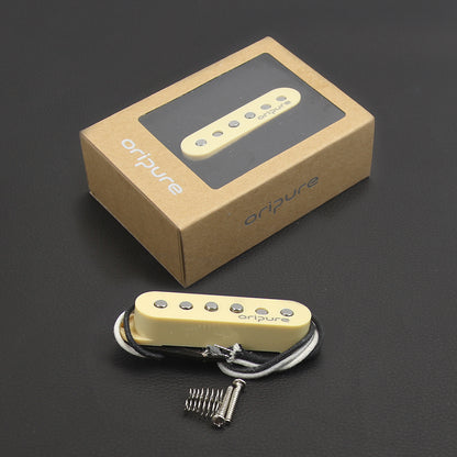 OriPure TSF558 Yellow  Vintage Alnico 5 Staggered Single Coil Neck Pickups for ST Guitar