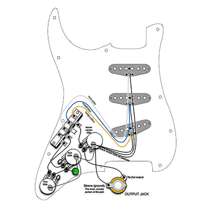 OriPure TSF558 Yellow  Vintage Alnico 5 Staggered Single Coil Neck Pickups for ST Guitar