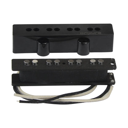 <transcy>Oripure Alnico 5 P-Bass Pickup Set Noiseless Black Pour 4 Cordes Precision PB Bass</transcy>