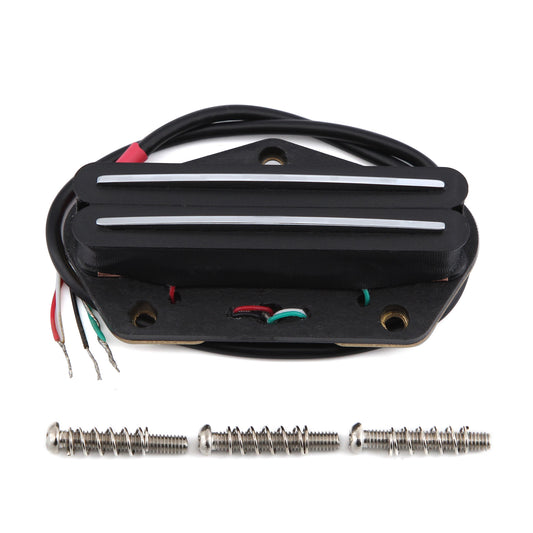 FLEOR Alnico 5 Dual Rails Humbucker Guitar Bridge Pickup for Tele Style