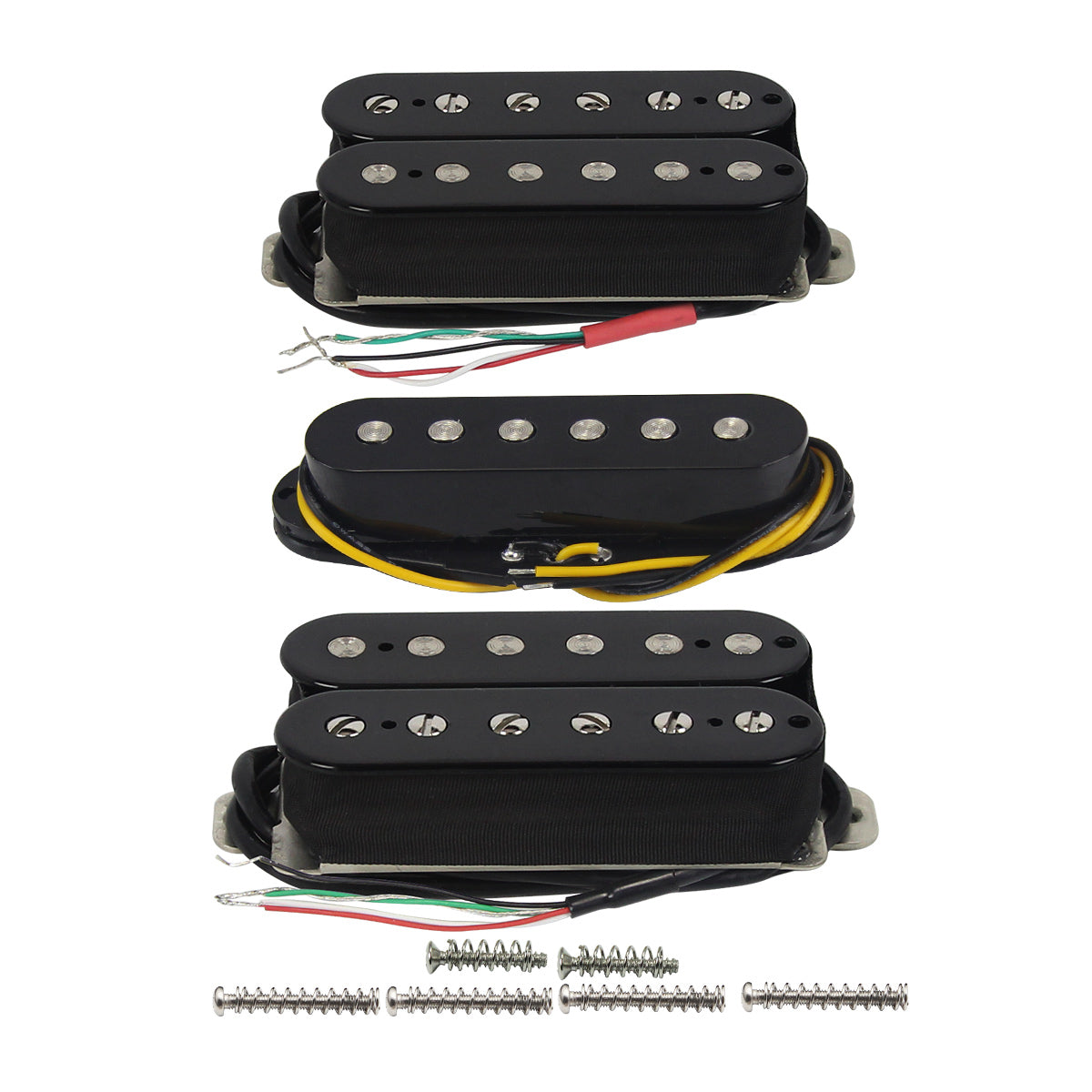 FLEOR 3pcs Electric Guitar Pickup HSH Set Ceramic Humbucker +Single Coil+Humbucker Pickups