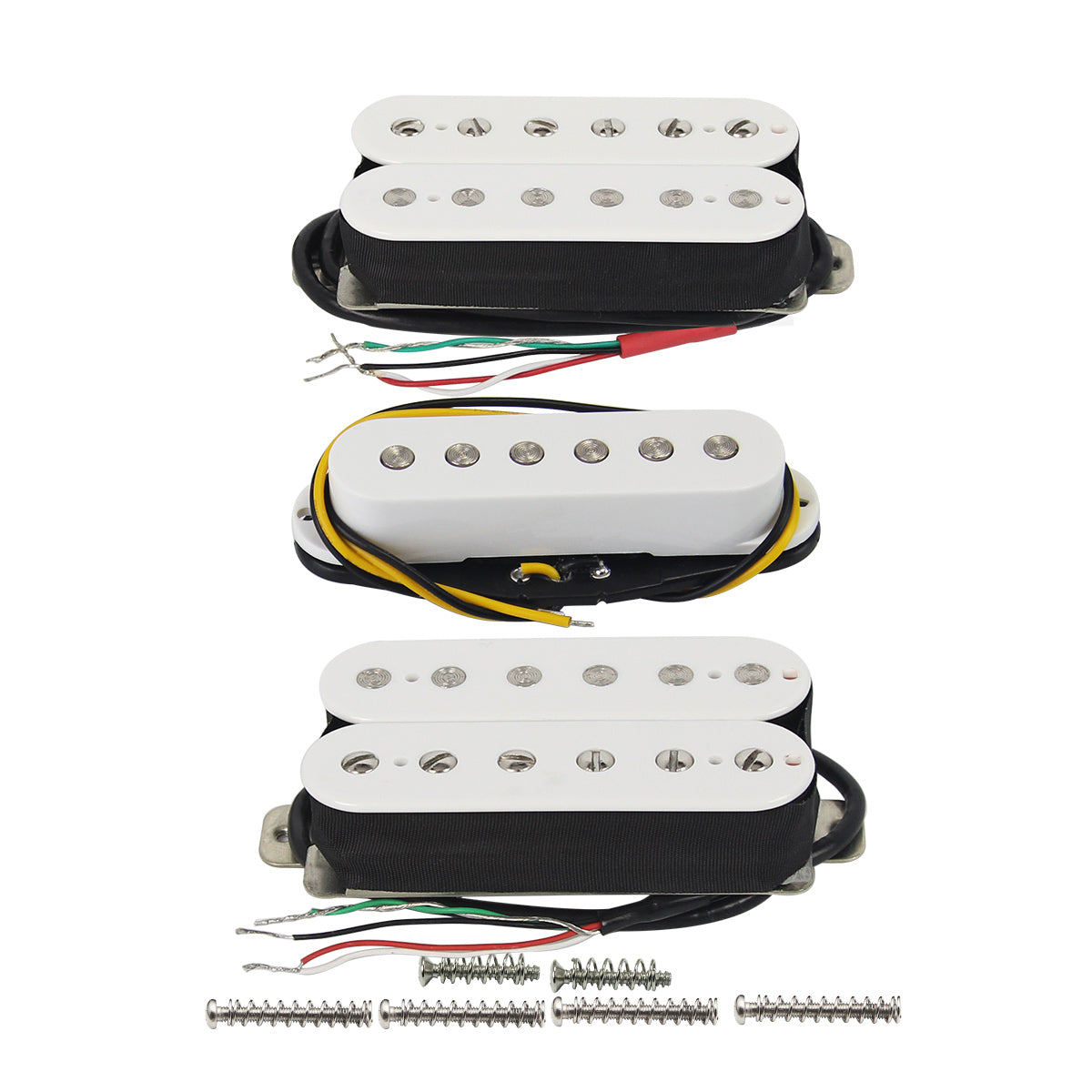 FLEOR 3pcs Electric Guitar Pickup HSH Set Ceramic Humbucker +Single Coil+Humbucker Pickups