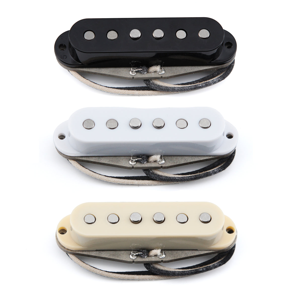 FLEOR Vintage Style SSS Alnico 5 Handwound Single Coil Pickups – Classic 60s Blues & Rock Tone for ST Style Guitars