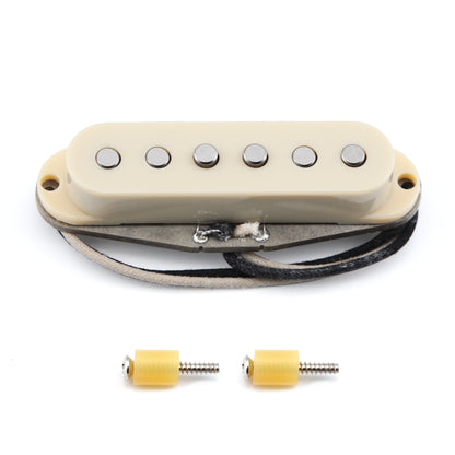 FLEOR Vintage Style SSS Alnico 5 Handwound Single Coil Pickups – Classic 60s Blues & Rock Tone for ST Style Guitars
