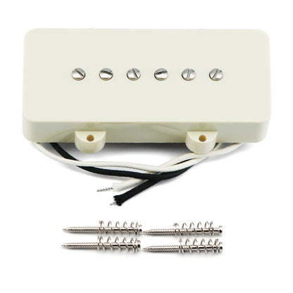 FLEOR Vintage Alnico 5 JM Electric Guitar Pickup Single Coil Neck /Bridge Pickup Aged White