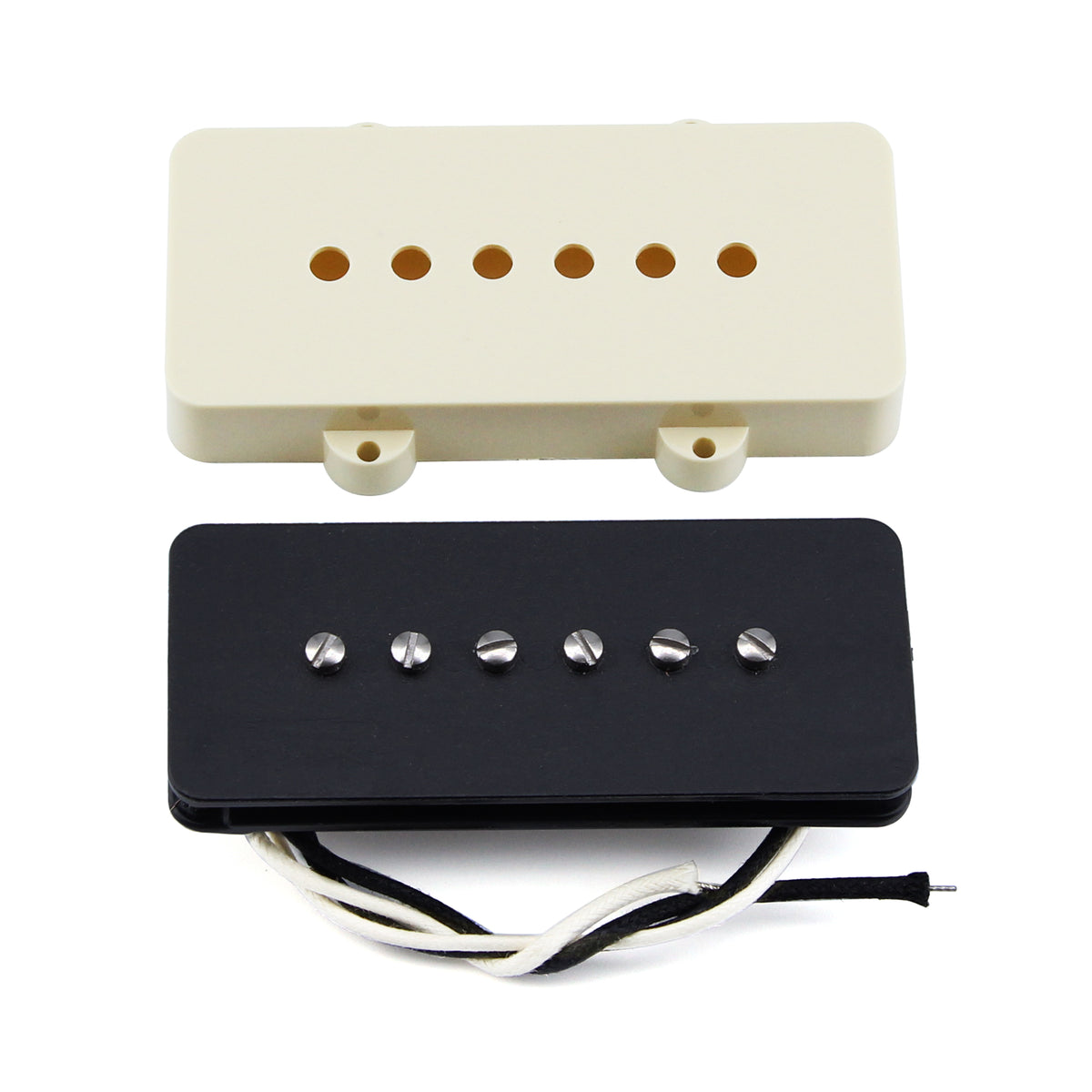 FLEOR Vintage Alnico 5 JM Electric Guitar Pickup Single Coil Neck /Bridge Pickup Aged White