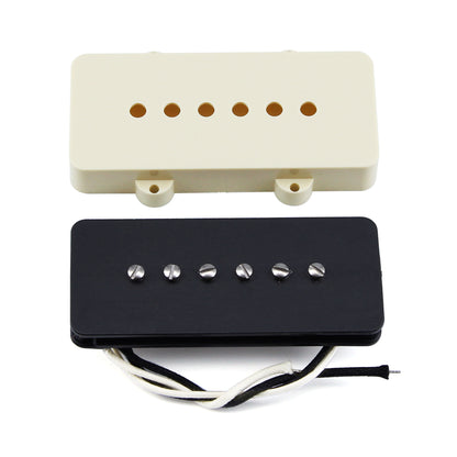 FLEOR Vintage Alnico 5 JM Electric Guitar Pickup Single Coil Neck /Bridge Pickup Aged White