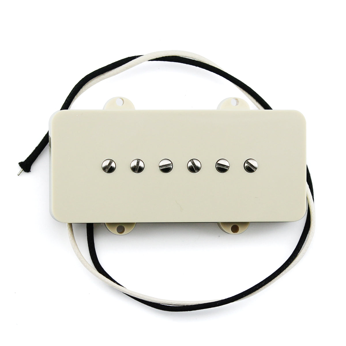 FLEOR Vintage Alnico 5 JM Electric Guitar Pickup Single Coil Neck /Bridge Pickup Aged White