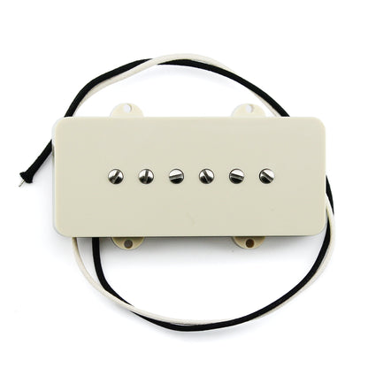 FLEOR Vintage Alnico 5 JM Electric Guitar Pickup Single Coil Neck /Bridge Pickup Aged White