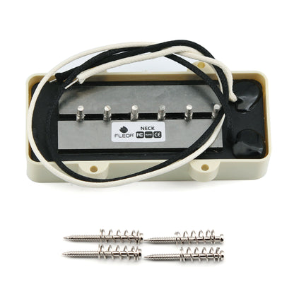 FLEOR Vintage Alnico 5 JM Electric Guitar Pickup Single Coil Neck /Bridge Pickup Aged White