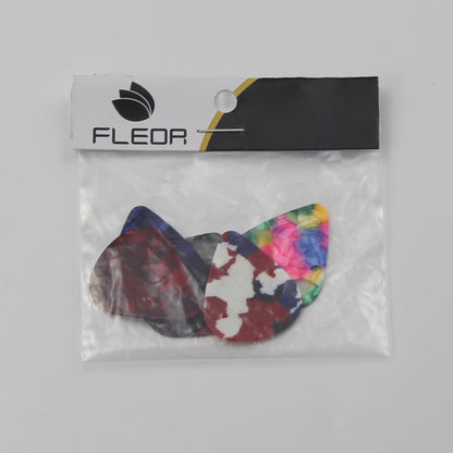 FLEOR Pearl Guitar Picks, Assorted Colors, 6pcs Set