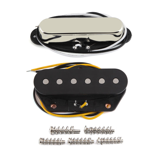 FLEOR Vintage Alnico 5 Tele Pickup Set For Tele Electric Guitar Parts