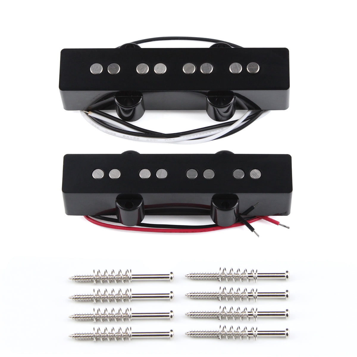 FLEOR Black Open Alnico 5 JB Bass Pickup for 4 Strings Electric Bass