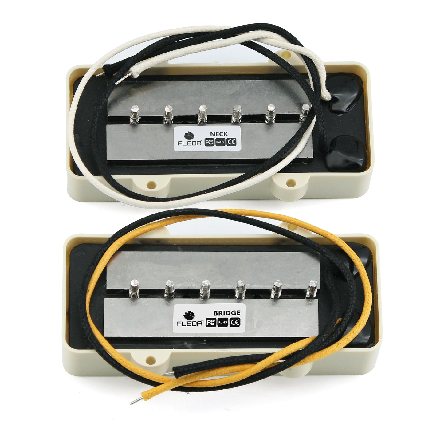 FLEOR Alnico 5 JM Pickup Electric Guitar Single Coil Neck+Bridge Pickups