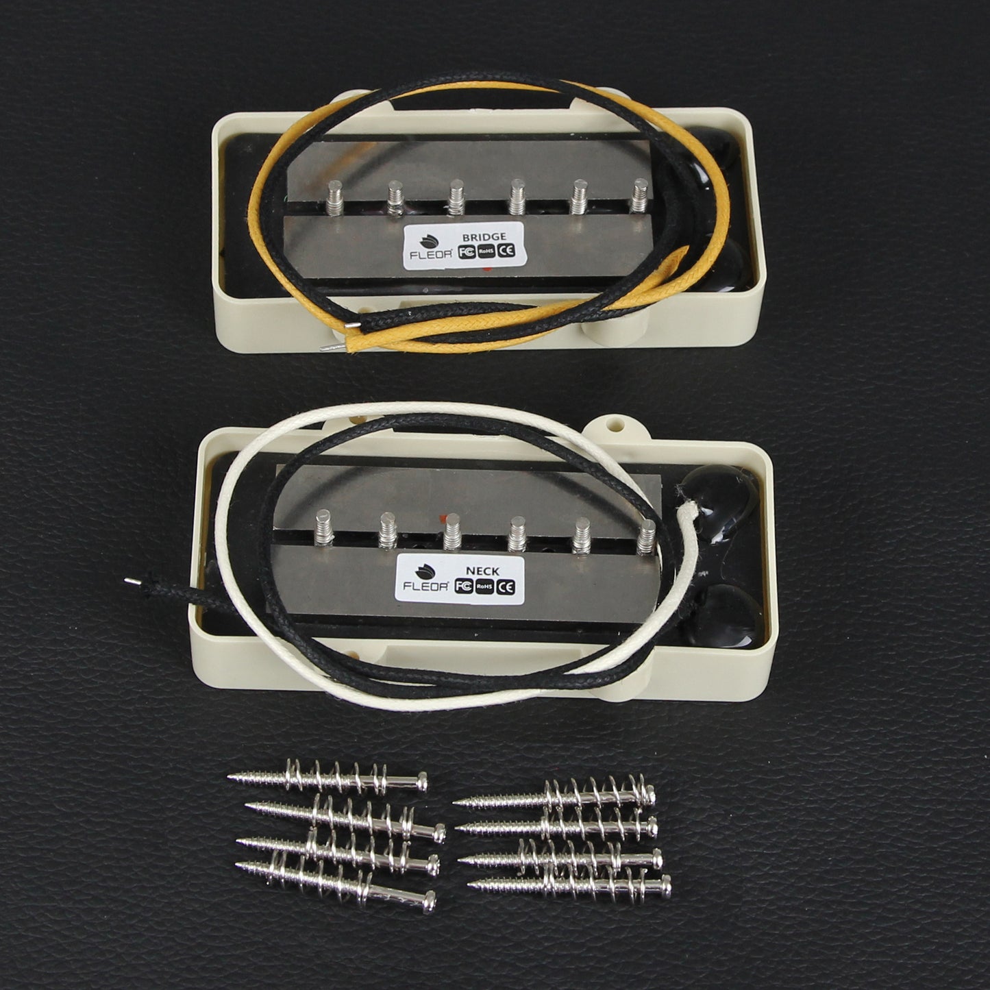 FLEOR Alnico 5 JM Pickup Electric Guitar Single Coil Neck+Bridge Pickups