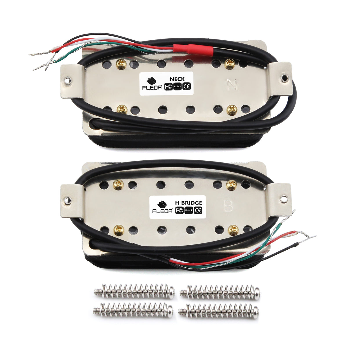 FLEOR Invader Style High Output Ceramic Guitar Humbucker Pickups