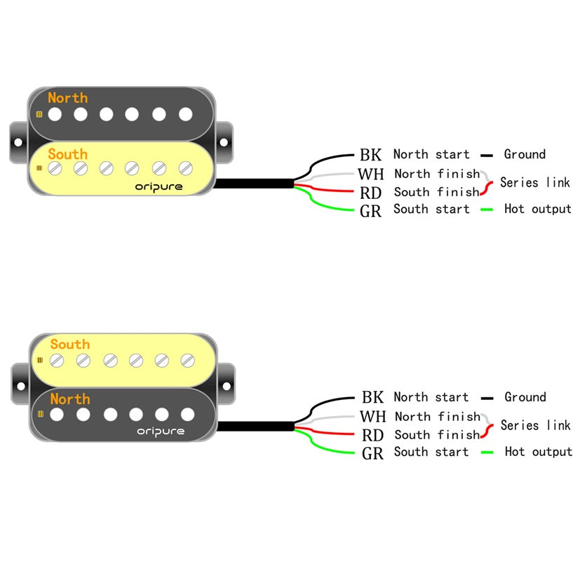 OriPure PHZ2 Alnico 2 Humbucker Pickup for Electric Guitar | iknmusic