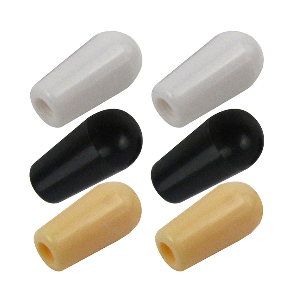 FLEOR Plastic 3 Way Toggle Guitar Switch Tips 4mm 3 Colors | iknmusic