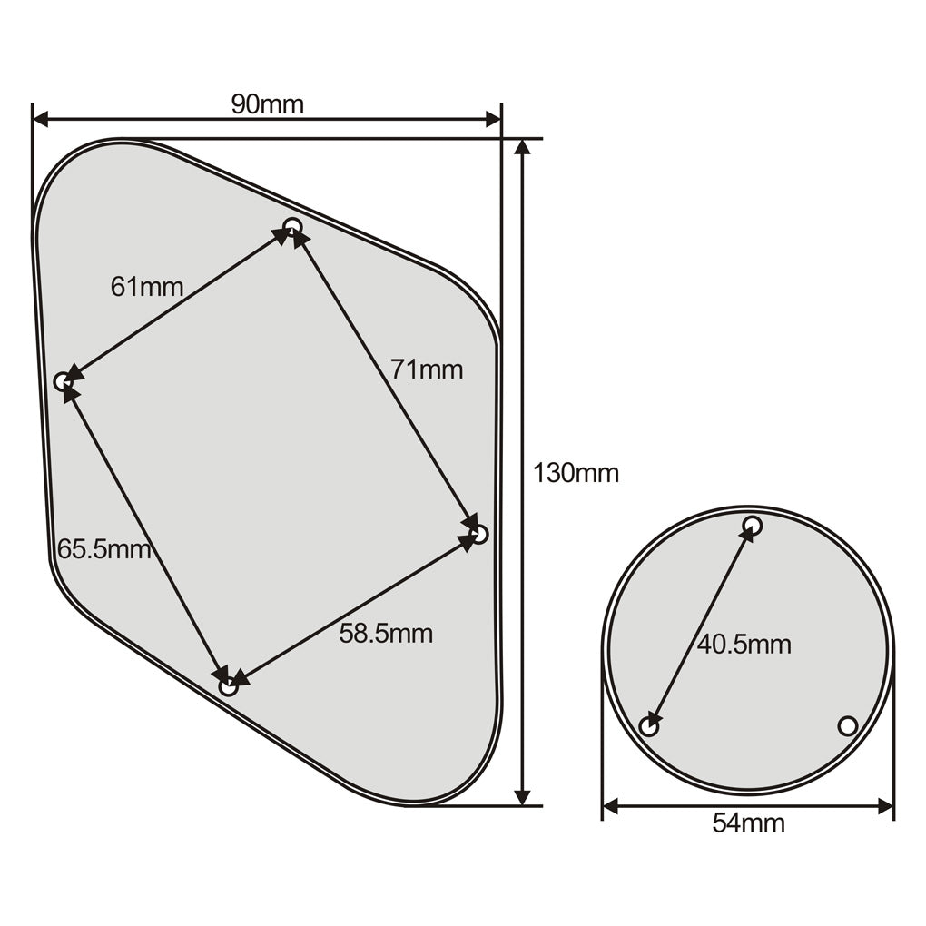 FLEOR Guitar Control Switch Cavity Cover for LP Guitar | iknmusic