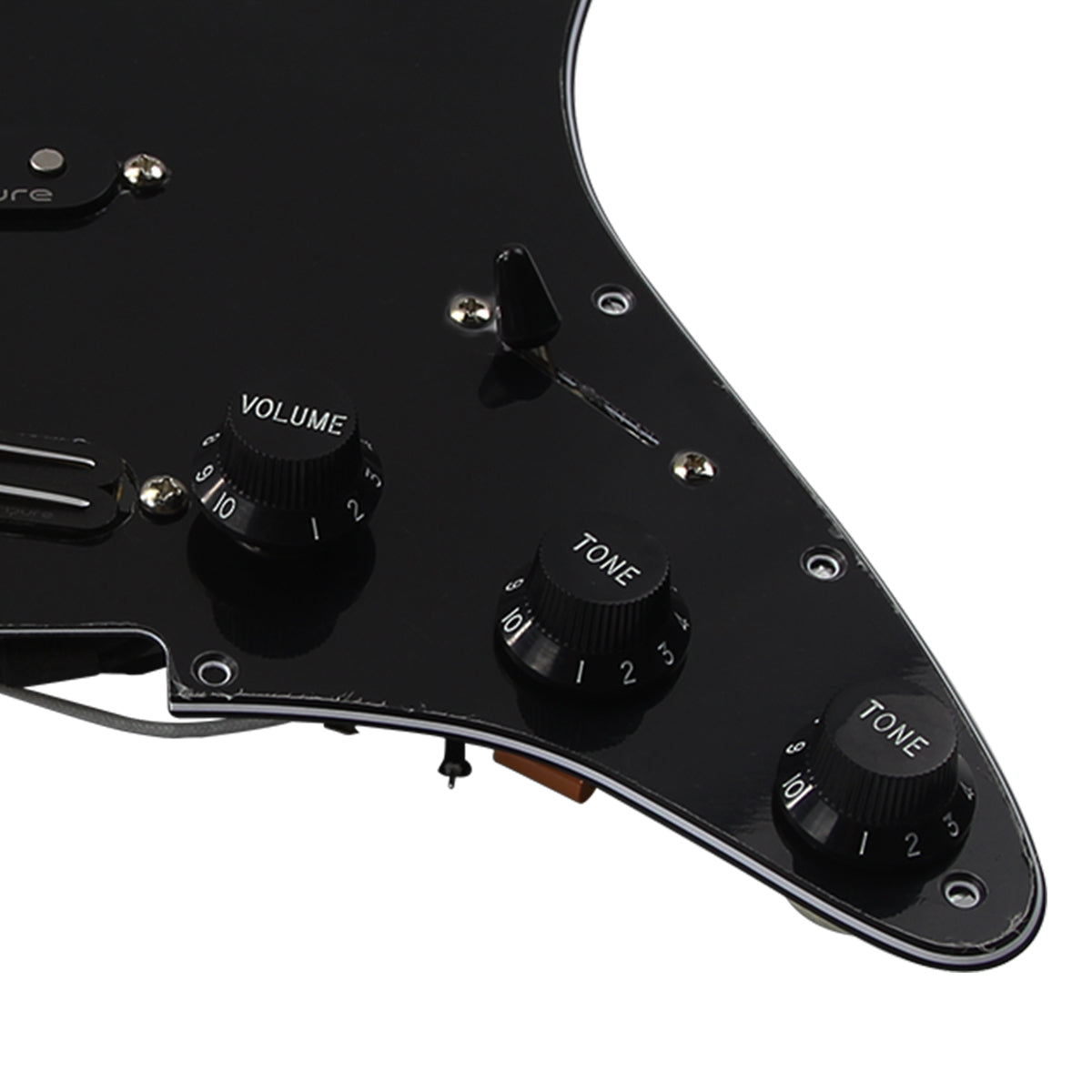 OriPure OLD-SR Alnico 5 Hot Rails Prewired Strat Pickguard SSS | iknmusic