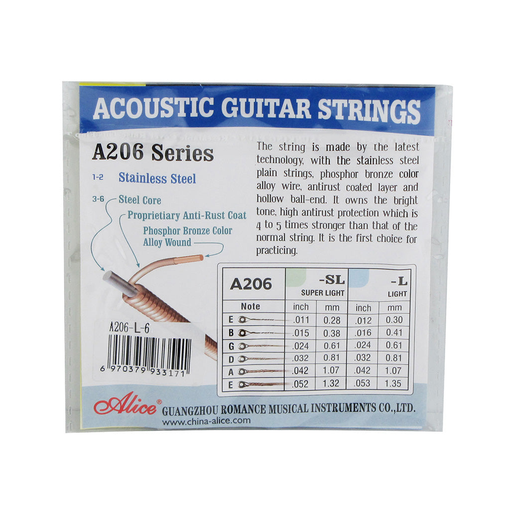 Alice 10pcs Acoustic Guitar Low E-6th Strings .053 | iknmusic