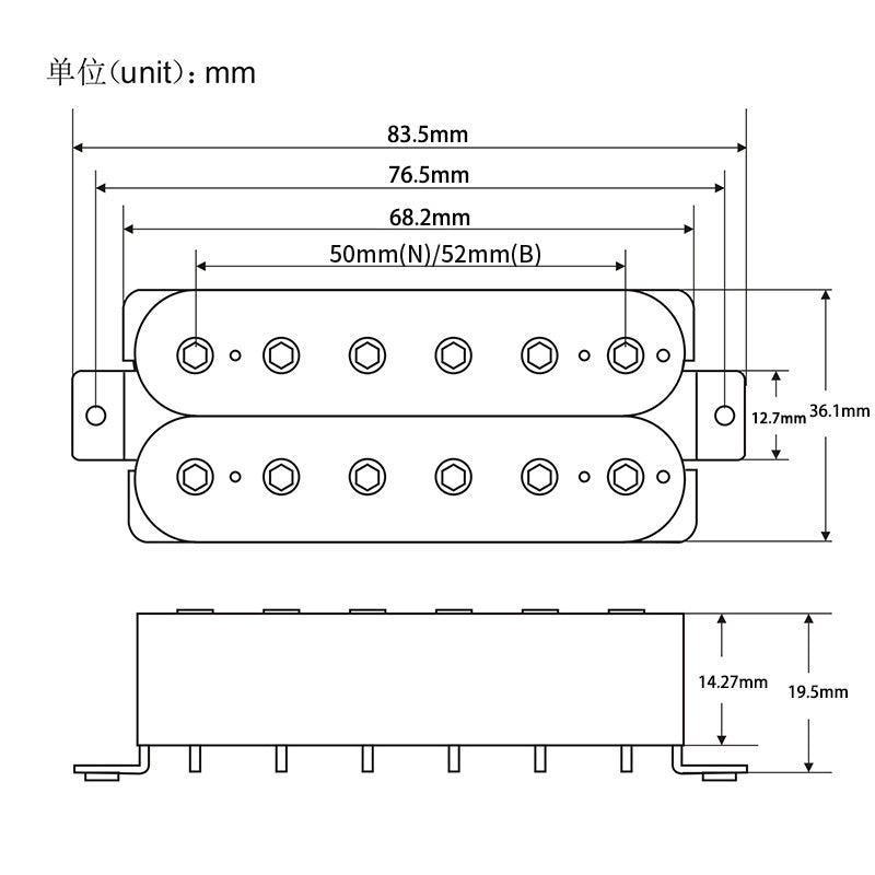 FLEOR Alnico 5 Electric Guitar Humbucker Pickups | iknmusic