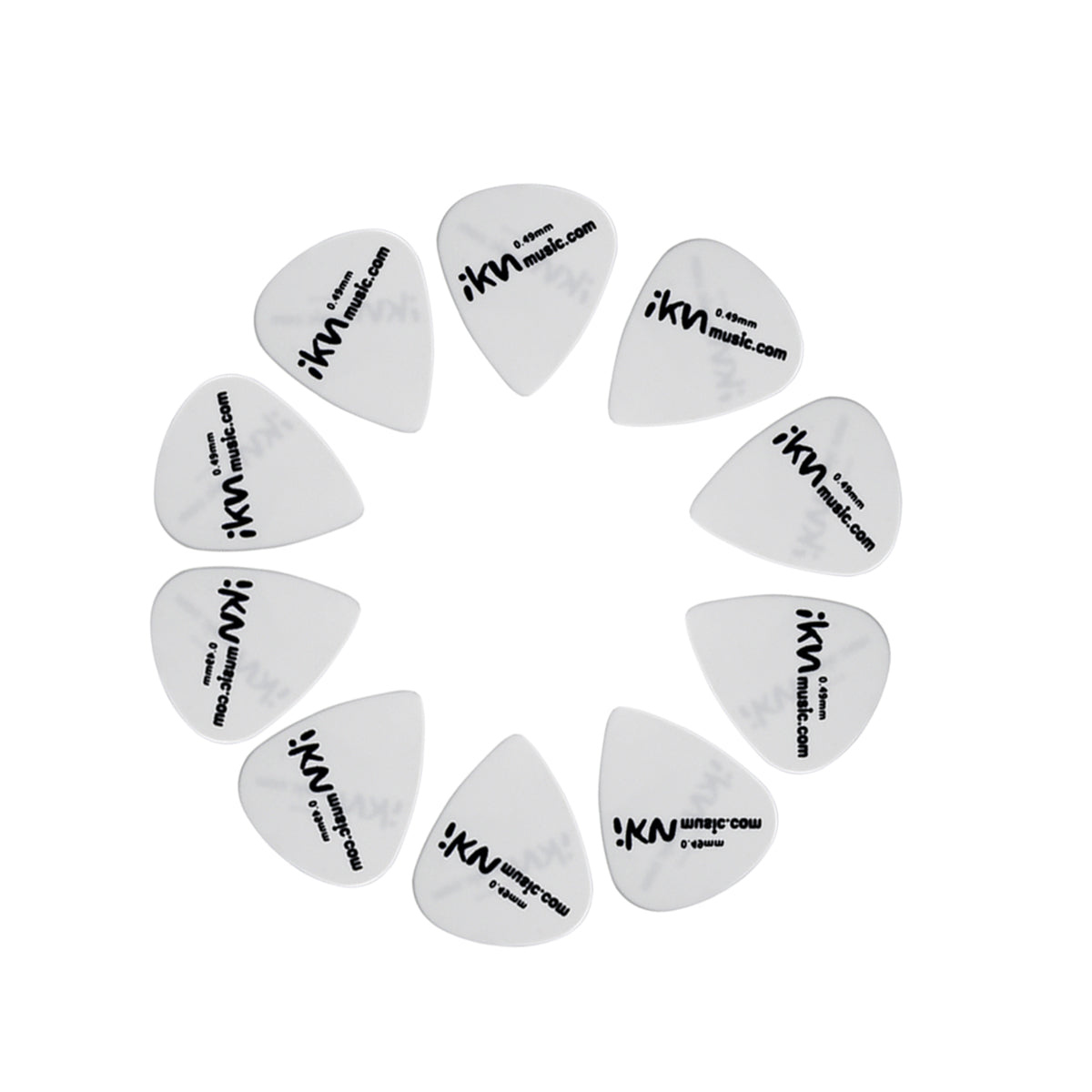 IKN 10 pièces médiators pour guitare ABS 0.49mm/0.71mm/0.9mm disponible