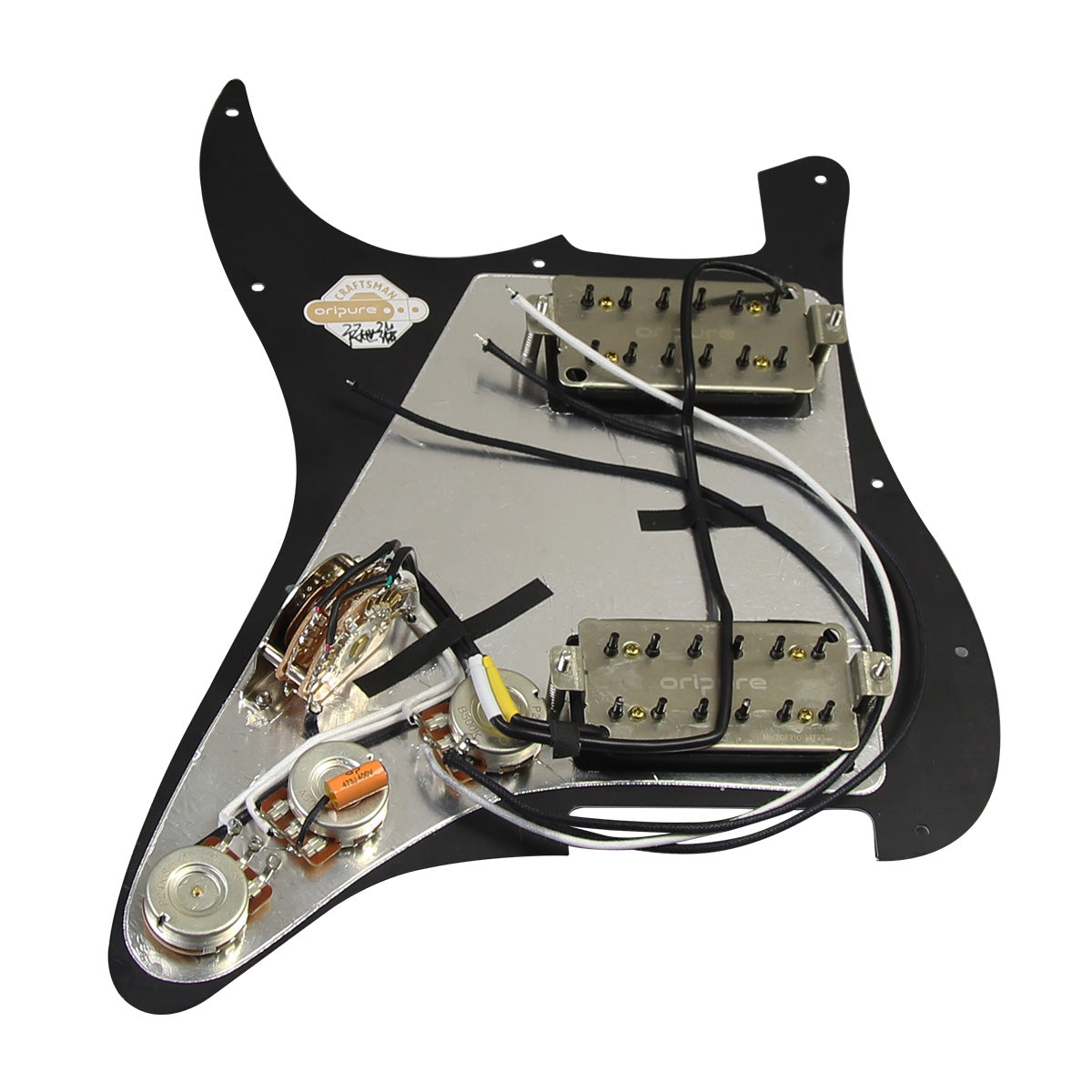 OriPure OLD-HH Alnico 5 HH Prewired Guitar Pickguard | iknmusic