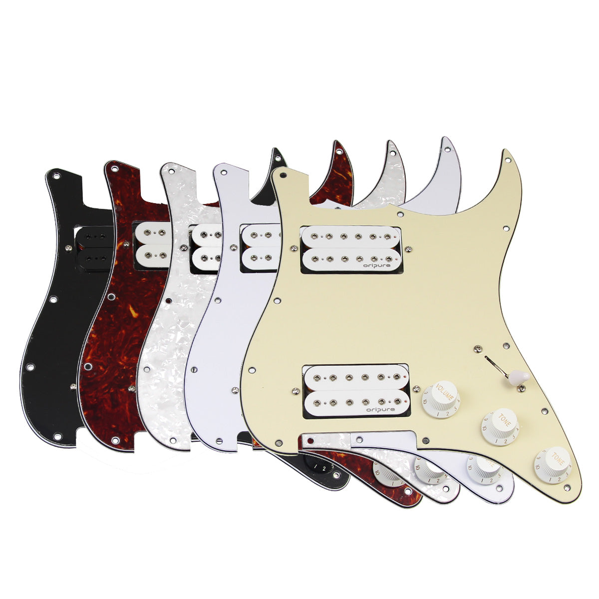 OriPure OLD-HH Alnico 5 HH Prewired Guitar Pickguard | iknmusic