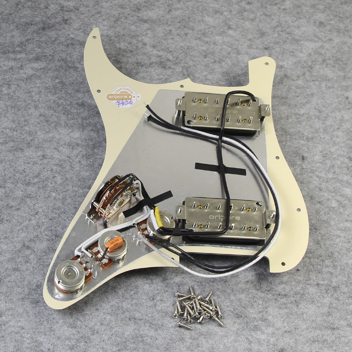 OriPure OLD-HH Alnico 5 HH Prewired Guitar Pickguard | iknmusic