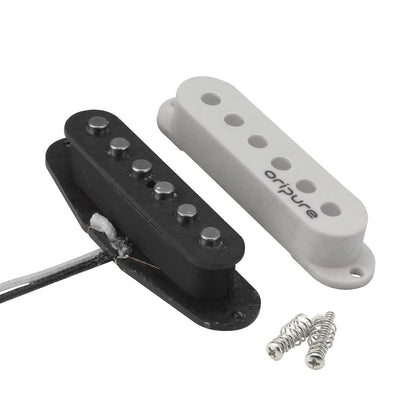 OriPure TFF566 Flat-Pole Vintage Alnico 5 Single Coil Pickup for Strat/SQ Style Electric Guitar Parts