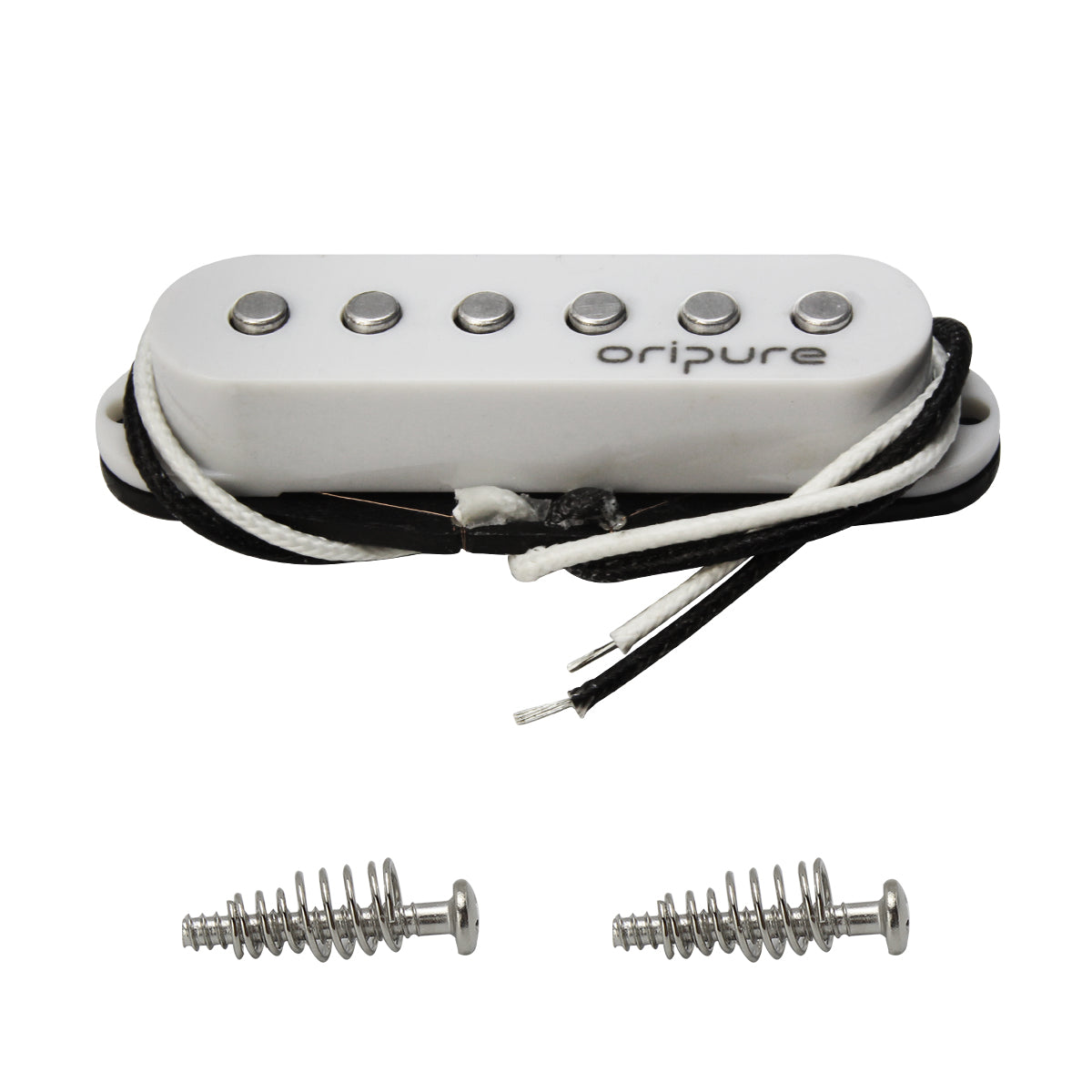 OriPure TFF566 Flat-Pole Vintage Alnico 5 Single Coil Pickup for Strat/SQ Style Electric Guitar Parts