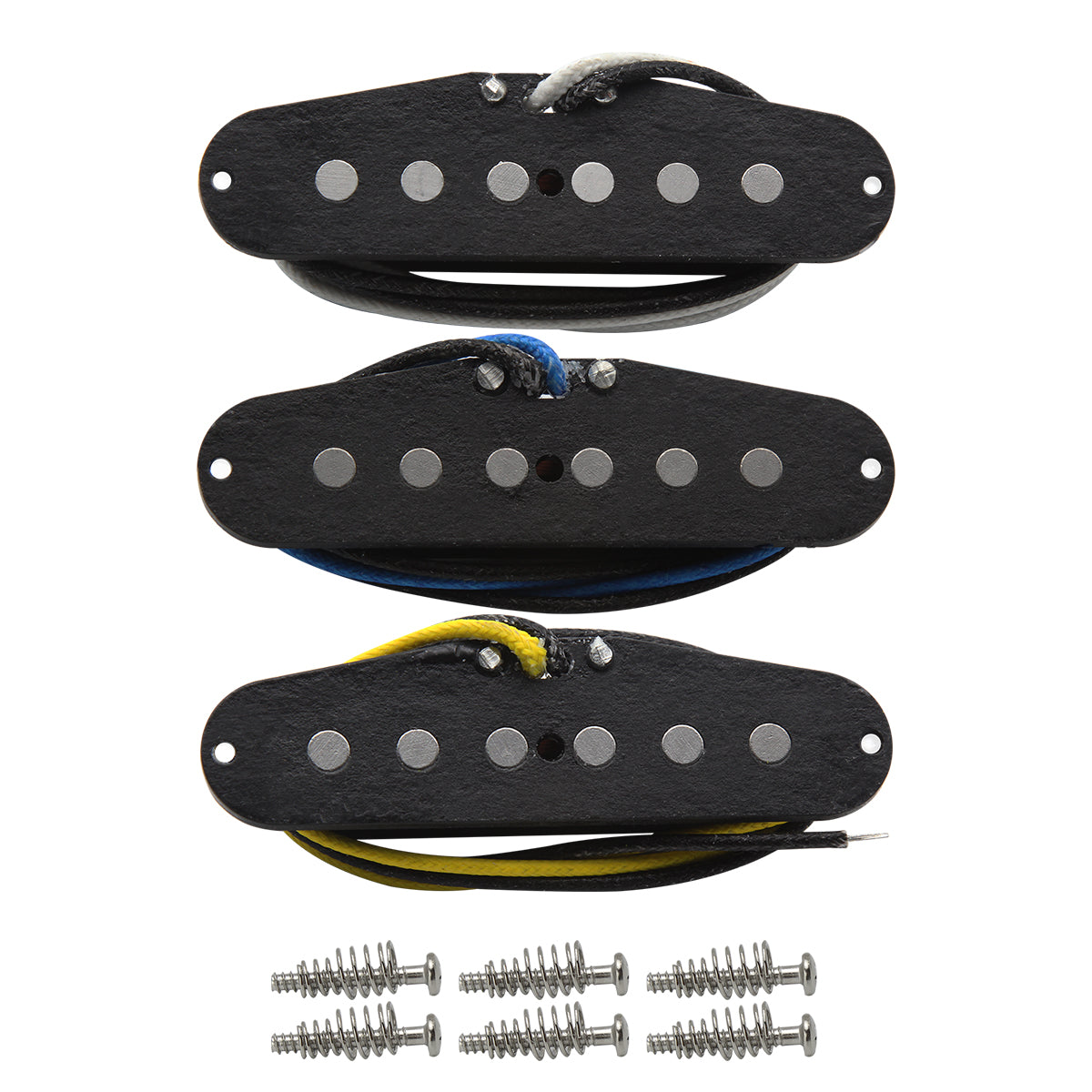 OriPure TFF566 Flat-Pole Vintage Alnico 5 Single Coil Pickup for Strat/SQ Style Electric Guitar Parts