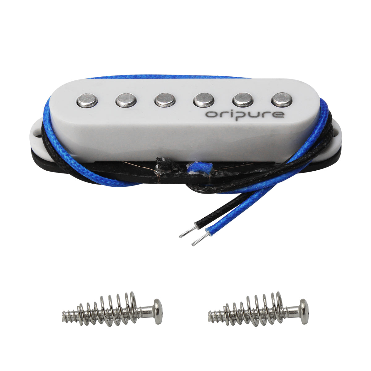 OriPure TFF566 Flat-Pole Vintage Alnico 5 Single Coil Pickup for Strat/SQ Style Electric Guitar Parts