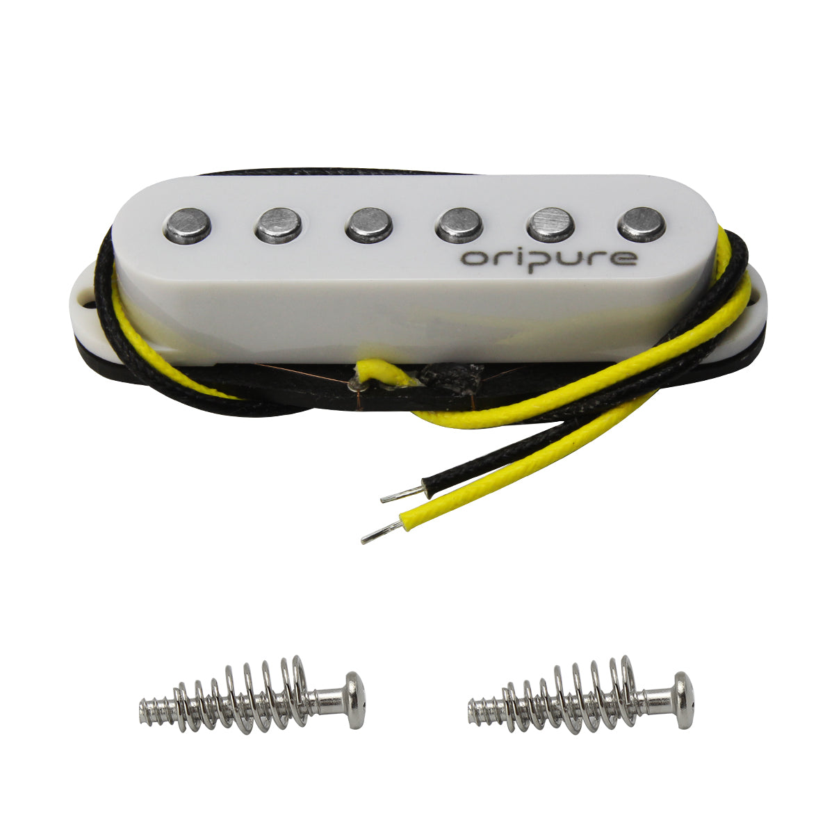 OriPure TFF566 Flat-Pole Vintage Alnico 5 Single Coil Pickup for Strat/SQ Style Electric Guitar Parts