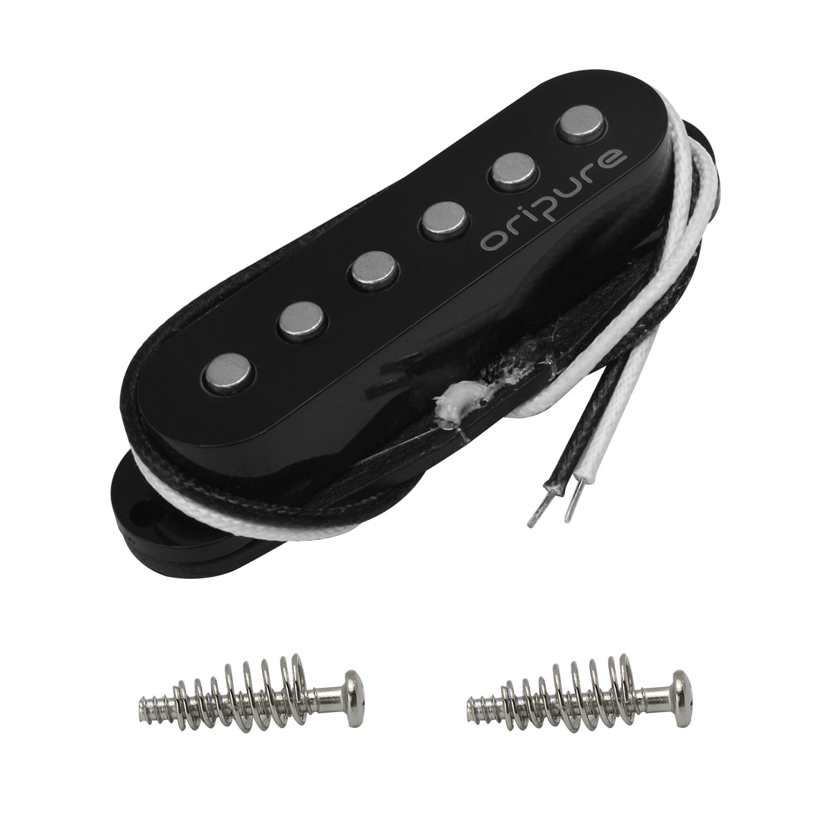 OriPure TFF566 Flat-Pole Vintage Alnico 5 Single Coil Pickup for Strat/SQ Style Electric Guitar Parts