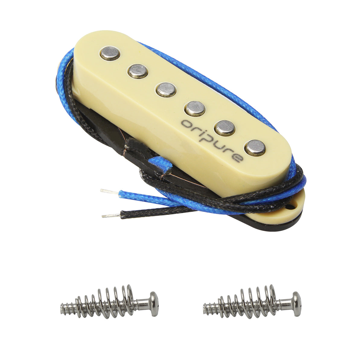 Pastilla de bobina simple OriPure Vintage Alnico 5 TFF566 de poste plano para piezas de guitarra eléctrica estilo Strat/SQ