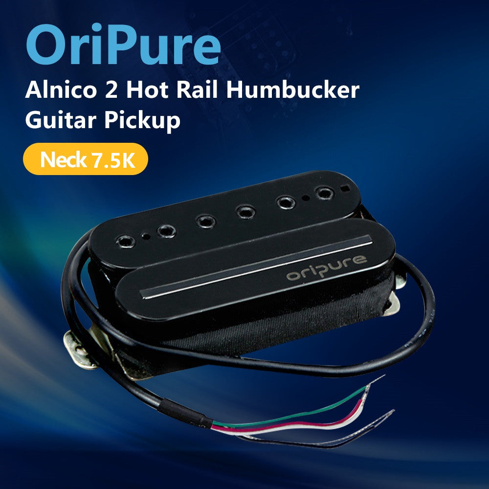 OriPure Alnico 2 Rails Humbucker Guitar Neck Pickup | iknmusic