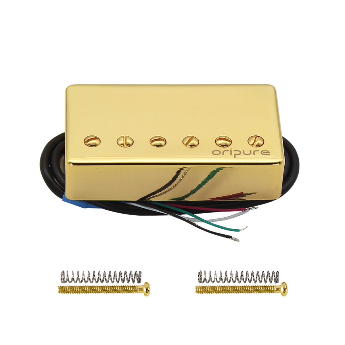 Pastilla de guitarra Humbucker Alnico 5 hecha a mano OriPure cromada para guitarra eléctrica estilo LP