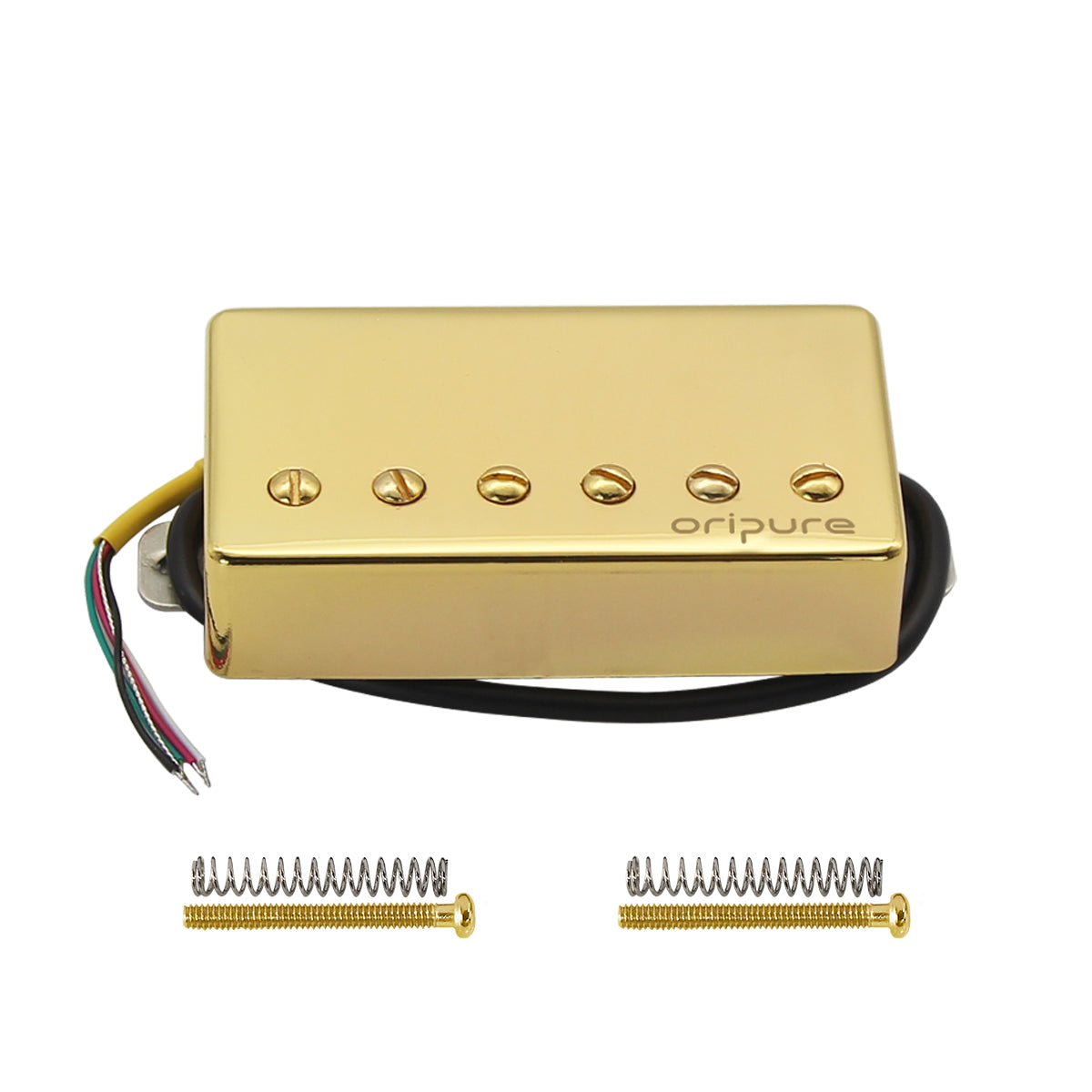 Pastilla de guitarra Humbucker Alnico 5 hecha a mano OriPure cromada para guitarra eléctrica estilo LP