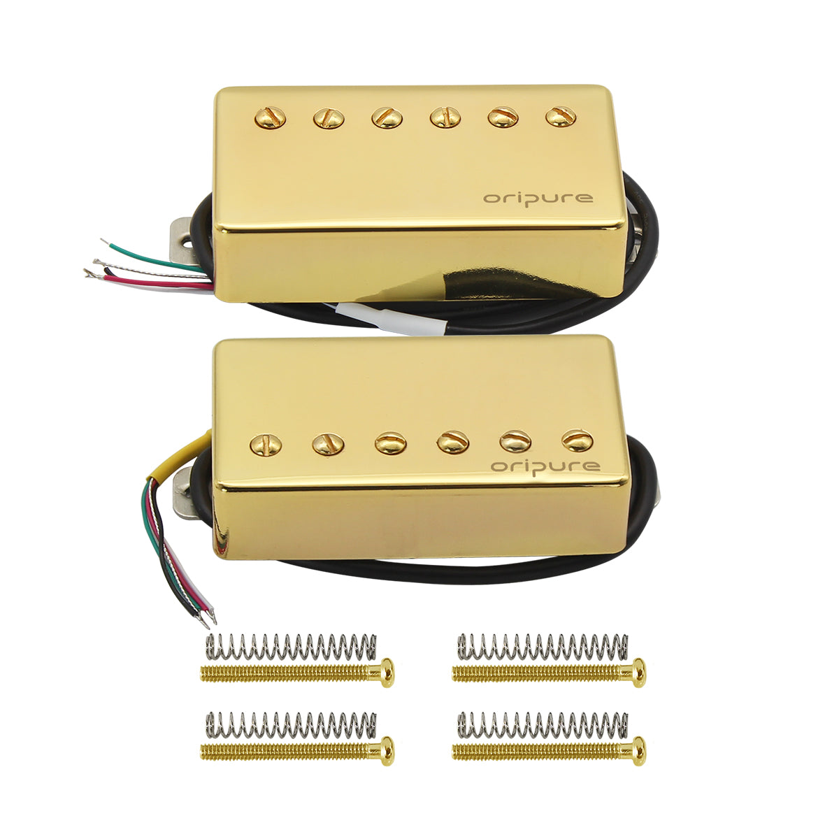 Pastilla de guitarra Humbucker Alnico 5 hecha a mano OriPure cromada para guitarra eléctrica estilo LP