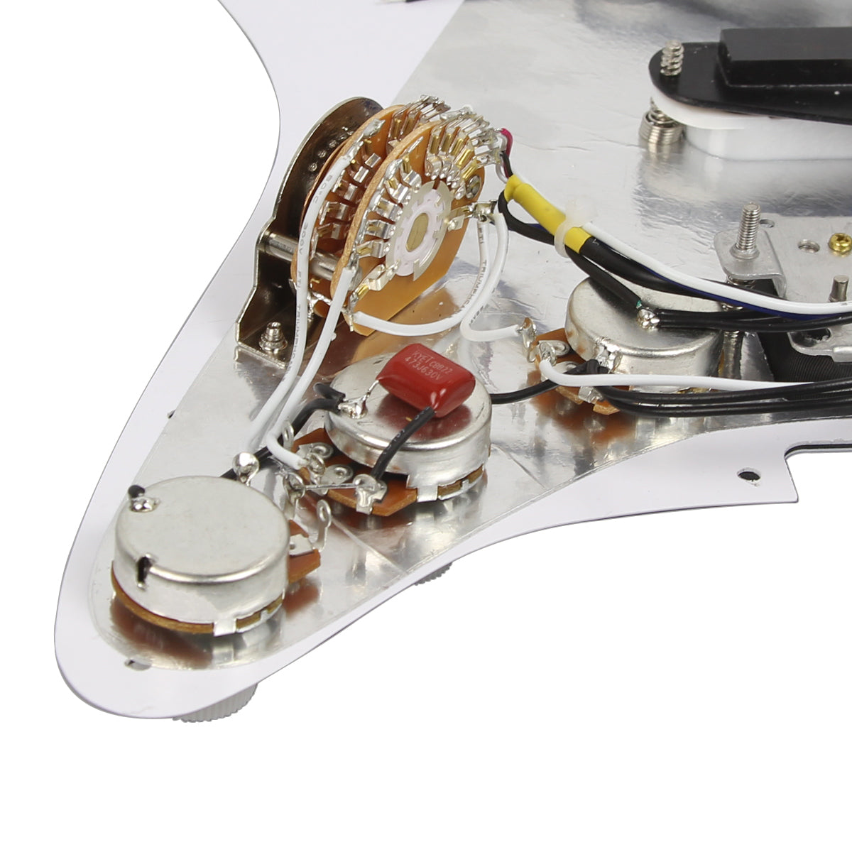 <transcy>Pickguard SSH HSS pour guitare Strat précâblé FLEOR, 10 couleurs disponibles</transcy>